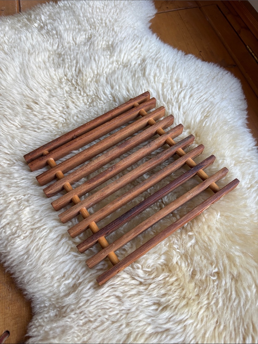 Vintage Danish Wooden Trivet